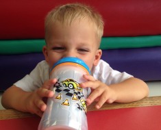 Ollie with Sippy Cup